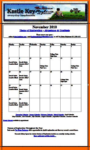activity schedule 